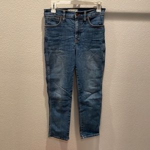 Madewell Stovepipe cropped jeans